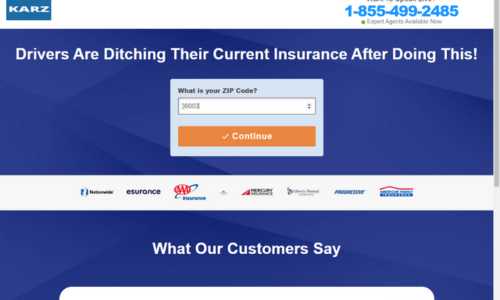How To Get Quotes for Car Insurance From Karzinsurance Step 1